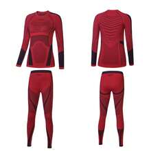Thermal Underwear Set For Women Long Johns Warm Base Layer Top & Bottom For Cold Weather - Red - View 10