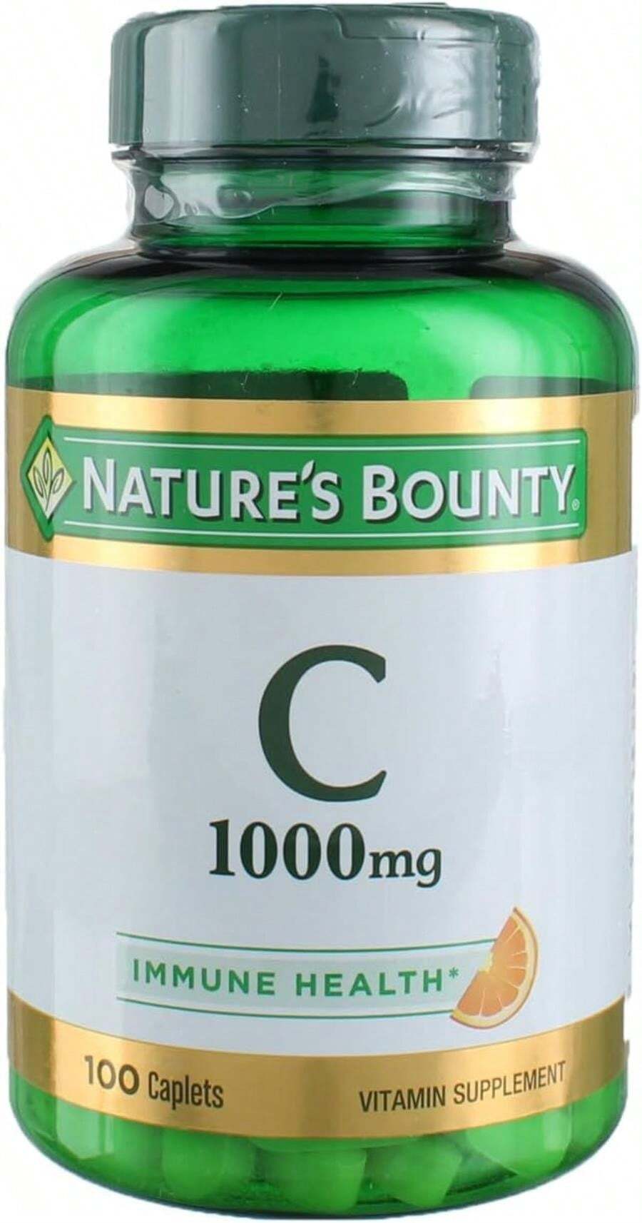 Nature\U2019s Bounty Vitamin C 1000mg, Immune Support Supplement, Powerful Antioxidant, 1 Pack, 100 Caplets - Nhiều màu - Xem 1