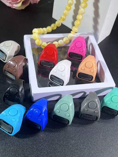 多色佛教念珠计数器，环形电子计数器，佛教念珠计数器，多种颜色可选，便携式祈祷计数工具，斋月礼物，活动小礼品