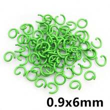 100 chiếc 6/8/10mm Vòng kim loại hở nhiều màu sắc dùng làm dây chuyền, vòng chia, phụ kiện làm đồ trang sức tự làm, vật tư phát hiện - Vòng mở - Xem 17