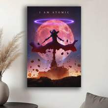 Framed  I Am Atomic Poster The Eminence In Shadow Canvas Painting Picture For Home Wall Decor Christmas Canvas Wall Art - Đóng khung - Xem 2