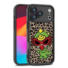 Funda de Teléfono Mini H- con Estampado de Leopardo para 17,16,15,14,13,12,11 Pro,Max,Plus,E,Air, Compatible, Cubierta Completa Negra de TPU - z8 - Ver 12