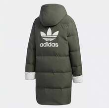 Adidas Chaqueta acolchada de plumón casual para mujer, nueva llegada para el invierno - Verde Oliva - Ver 6
