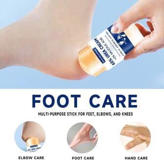 YOUNGCOME Jabón para el cuidado de manos y pies con urea + ácido salicílico, altamente hidratante, ligero y de fácil absorción, sella la humedad, portátil para uso en movimiento, se despide de las manos y pies secos, deja las manos y pies de un tono beige claro, suaves, lisos y flexibles