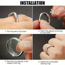 12pcs Ring Size Adjuster, Soft & No Harm To Skin & Won'Slip, Choice Adjusting Ring Size Various Rings & Jewelry - 12 件/套 - 查看 8