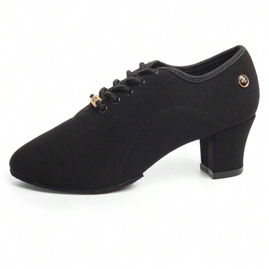 女式爵士拉丁舞鞋女士高跟鞋 5 厘米专业交谊舞训练鞋舞者鞋女式现代舞运动鞋尺码 35-42 - 黑 - 查看 1