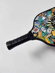 一套完整的专业级玻璃纤维匹克球拍，专为比赛设计，配有球拍盒和四个球。 - 彩色 - 查看 3