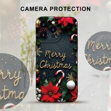 Funda navideña para phone 17 Pro Max con diseño navideño. Diseño suave para phone/8/X/XS/XR/11/12/13/14/15/16 Plus Pro. Ideal para Navidad, cumpleaños, para tu novia, novio, mujer, esposo, esposa o para uso personal. - Negro - Ver 7