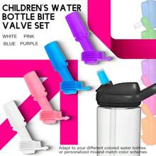 Powerful 8 Pack Bite Valve And Straw Fit All CamelBak Eddy Water Bottle 4 Bite Valve And 2 Sets Straws And 2 Brushes - Color - View 2