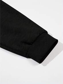 Women'S For Ariel The Little Mermaid Graphic Sweatshirt - Red Hair & Tail Design, Soft Casual Pullover With Round Neck, Cozy Fall Winter Hoodie, Machine Washable, Mermaid Hoodie, Autumn Apparel, Whimsical Design, Comfortable Fit - 黑色 - 查看 3