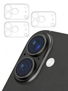 3-Pack Camera Lens Protector Film For IPhone 17/17 Pro/17 Pro Max/17 Air/16/16 Plus, Military-Grade Anti-Scratch Protection, 9H Hardness, Ultra-Clear, Bubble-Free Tempered Glass Camera Screen Protector, Transparent - Clear - View 24