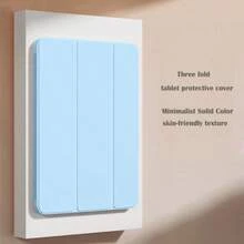 3-Fold Tablet Protective Case Suitable For Honor Pad X8A/X9A 11.5", MatePad 11.5" S/MatePad SE 11 2024, Also Fits MatePad/Honor Pad/Mi Pad/GalaxyTab/Tab, And Redmi Pad SE 11" 2023, Auto Wake/Sleep Function, Solid Color TPU Material