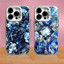 Y2K Style Anime Collage Phone Case, Black White Blue Manga Character Art Slim Shockproof Case Compatible With IPhone 17 Pro Max/17 Pro/17 Air/17/16 Pro Max/16 Pro/16 Plus/16/15 Pro Max/15 Pro/15 Plus/15/14/13/12 And Other Models. - Z6 - Xem 10