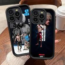 UFC K-Khabib Cool N-Nurmagomedov Phone Case compatible with  17 16 15 13 11 12 14 Pro Max Plus Silicone Cover Shell, Cover compatible with  17 pro hülle,  17 pro max hülle,  17 hülle,  16 pro hülle - z6 - Übersicht 1
