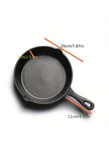 Moderne Innovationen Mini Schwarzer Gusseisen Pfanne Vorbehandelt Kleine Pfannen für gebackene Kekse/Brownies oder gekochte Eier