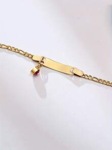 1 Stück personalisiertes Armband mit Geburtsstein, aus Edelstahl, kann mit Name/Datum/Text/Koordinaten angepasst werden, Familien-Armband, bedeutungsvolle Gedenk-Armband, personalisiertes Geschenk, geeignet für Männer und Frauen, angepasster Schmuck, modisches Design, Kristall-Dekor, personalisierter Schmuck, Valentinstag Geschenk, Eid Al-Fitr Geschenk, Muttertags Geschenk, personalisiertes dekoratives Geschenk für sie - Verschiedenfarbig - Übersicht 3