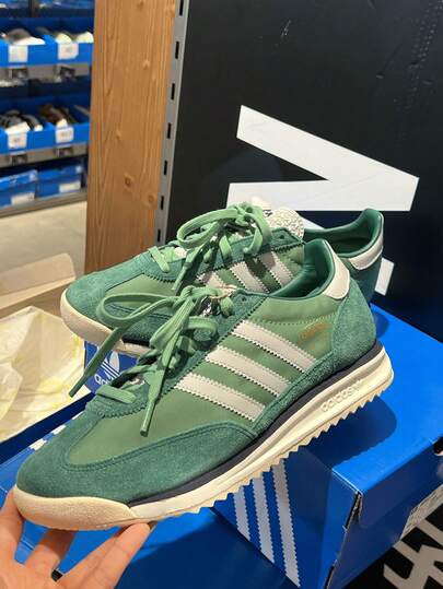  Adidas (ADIDAS) Adidas Originals 72 RS RS Comfortable And Versatile, Non-Slip And Durable, Low-Top, Casual Lifestyle Shoes, Unisex, Green SL72 RS SHOES, Classic Retro Sports Shoes "T-Head Shoes" Same As Worn By Su Yiming