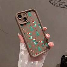 Funda navideña para phone 17 Pro Max con estampado de hombre de jengibre, reno, copos de nieve y Papá Noel. Bordes altos, resistente a caídas y golpes. Compatible con phone 17 Pro, 17 Pro Max, 17 Pro Max, 17 Pro Max, 17 Pro Max, 16 Pro Max, 16 Plus, 16, 15, 14, 13, 12, 11, XS, XS, XR, S22 Plus, S23 Ultra, S24 FE y S25. Diseño bonito y elegante. Halloween, San Valentín o regalos. - Rosa - Ver 6