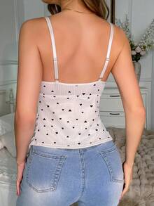 孕妇爱心印花哺乳打底衫