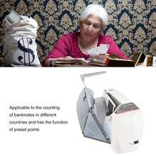 Currency Counter Portable Handheld Mini Small WearResisting Cash Counting Machine - Tipo de Enchufe A USA (110-127V) - Ver 4