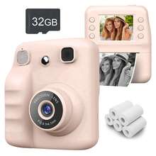 Portable Multifunctional Photo Printer Camera - Men And Women Digital Camera With Printing Function, Rechargeable Lithium Battery - Creative Painting And Photography Gift,1200 MAh Rechargeable Lithium-Ion Battery For Holidays, Christmas, Halloween, Birthday Parties & Special Occasions