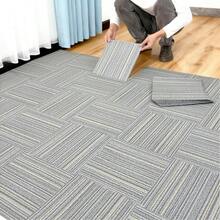 10/20/30pcs Matte Vinyl Self-Adhesive Faux Carpet Floor Tiles, Suitable For Wall And Floor Renovation And Decoration, Made Of PVC Material, Easy To Install And Peel, Applicable For Bedroom, Living Room, Kitchen, Bathroom And Other Home DIY Wall And Floor Decor - Multicolor - View 2