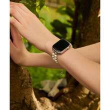 Band, Faux Pearl Bracelet Chain For Women, Delicate & Luxurious - Silver - View 5