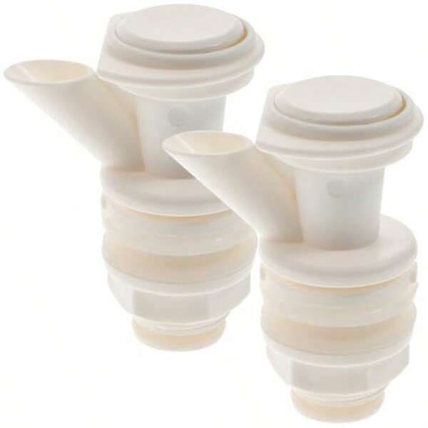 HOMSFOU Button Faucet Replacement Tap For Water Dispenser 2 Pack -  Pp Spigot For Glass Jars And Beverage Dispensers - Easy Install Compact Design For Outdoor Events