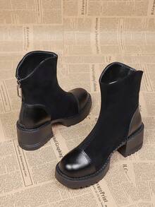 2025春秋女靴超街头风甜美酷炫英伦风短靴细高跟冬鞋优雅