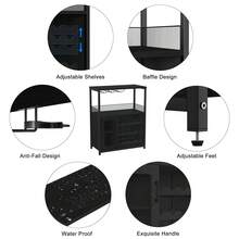 Wine Rack Table - สีดำ - ดู 6