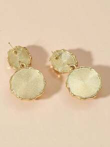 Resin Drop Earrings - 黃色 - 查看 3