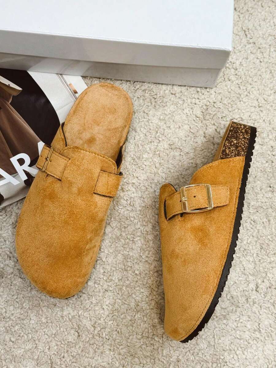 Fashionable Women's Clogs, Solid Color And Thick Sole, Comfortable For Work, Casual And Vacation.