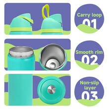 Botella de agua deportiva de acero inoxidable aislada de 32 onzas con pajilla para deportes, viajes y escuela, taza de café reutilizable de metal con aislamiento al vacío de gran capacidad de 32 onzas, vaso de agua portátil de 32 onzas que mantiene las bebidas calientes/frías durante horas, a prueba de sudor, durable, botella de agua deportiva de 32 onzas para actividades al aire libre, campamento, conducción, regalo de cumpleaños, regalo de Navidad para hombres y mujeres amantes del fitness - Azul - Ver 6