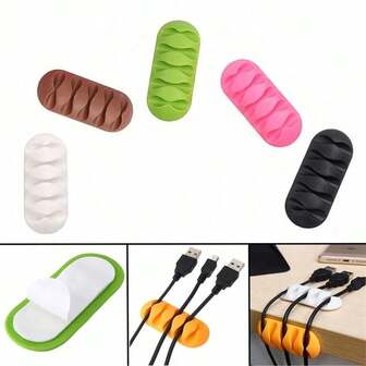 2/5PCS Cord Organizer, Ideal Desk Organizer Wire Keeper, Desk Phone Charger Cable Management, Cable Management Cord Organizers, Wire Organizers For Home, Office