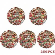 50pcs Vintage Christmas Stickers, Suitable For Decorating Laptops, Phones, Tablets, Guitars, Luggage, Journals, Scrapbooks And Other DIY Projects, Christmas Gift