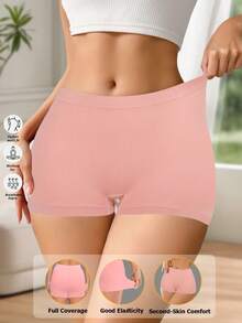 Women's Boyshorts Low Waist Seamless Boxer Briefs Comfortable Panties Sexy Lingerie Soft Shorts Panty Underwear Women Knickers Minimal Style Sports Underpants Suitable For Summer With Dresses