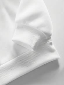 Tween Girls' Heart Print Crew Neck Sweatshirt And Flare Pants Casual Outfit - Hot Pink - View 8