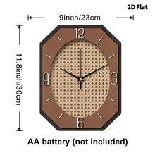 1 pieza Reloj de pared moderno minimalista y de diseño de moda, de movimiento de cuarzo súper silencioso, sin tic-tac, adecuado para la decoración de la sala de estar, la sala de música, el dormitorio, la cocina, la cafetería, regalo perfecto y decoración festiva