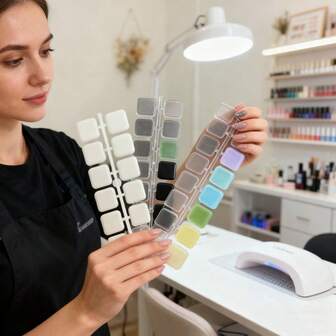 70/80pcs Square And Butterfly Clear Acrylic Practice Nail Tips Color Card Unscented Nail Art Color Palette Set Nail Sample Sticks Practice Fake Nail Display Board Natural Nail Polish Glue Card For Nail Salon