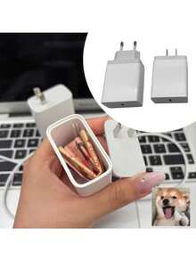 Kombinations-Tresor - Realistischer Ladegerät-Box-Stil Tresor mit Kombinationsschloss, -C/Lightning/Typ-C-Anschluss-Design (keine echten Anschlüsse), zum Aufbewahren von Wertsachen, Bargeld und Elektronik - Hochwertige Kunststoff-Tresor - Verschiedenfarbig - Übersicht 6