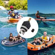 2PCS For Paddle Board  Compressor Pump Adapter Inflatable Air Valve Adapter Boat - Orange - View 6