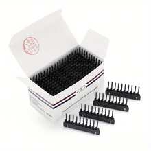 40pcs 6D Hair Extension Clips, Invisible C-Shape First Generation Clips, Painless Human Hair Extension Tool Kit, Professional Salon Use - Multicolor - View 8