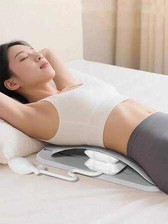 Soporte lumbar para la cintura, dispositivo de tracción de descompresión de la columna vertebral, cojín de aire ajustable para aliviar el dolor de espalda baja