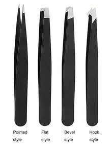 Tweezers Set For Eyebrows Precision Eyelash Tweezers For Crafts Professional Stainless Steel Eyelash Curlers For Eyebrows Facial Hair Ingrown Hair Splinter Blackhead And Tick Remover Men And Women Essential Eyelash Extension Tools Suitable For Gifts And Decorations Nail Supplies Craft Tweezers Lash Tweezer - Multicolor - View 9
