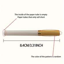 200/400 Pieces Cigarette Rolling Machine + Cigarette Paper Empty Cigarette Tube With Filter Creative Mini Paper Cigarette Tube DIY Cigarette Accessory With Filter Cotton Includes Empty Cigarette Butt Suitable For Cigarettes (Thickened Three-Layer Pressure-Resistant Cardboard Box Packaging) - Multicolor - View 5