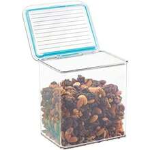 InterDesign Pantry Contenedor organizador de almacenamiento de alimentos para cocina con tapa con bisagras herméticas, 1.5 cuartos de galón, Pequeño, Extra Small, , 1(Mediano) - Multicolor - Ver 4