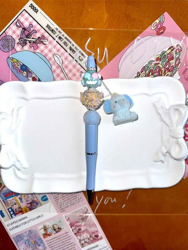 Handgemachter SUSU Perlen Stift DIY, Schulmaterial, Bürozubehör, Handwerksgeschenk für Schüler und Lehrer, Geschenk für andere