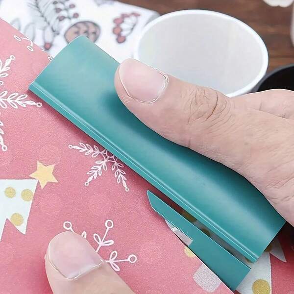 1pc Festival Christmas Gift Wrapping Paper Cutter - Easy To Use, Roll Cutter, Durable And Portable Roll Paper Cutter, Perfect For Holiday Wrapping, Gift Wrapping Supplies, Suitable For Office, DIY, Etc. (Paper Cutter)