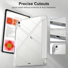 Tablet Protective Case,Compatible With Apple IPad 9.7/10.2/10.5/10.9/12.9/Pro/Mini,5th/6th/7th/8th/9th/10th/11th Gen, Air 11inch, Compatible With Samsung Galaxy Tab S6/S7/S8/S9/S10/A7/A8/A9/Lite/Plus/Lite/ 10.4 Inch,Soft Anti-Fall Protection,Smart Stand/Automatic Wake Up/Sleep - Pink - View 5