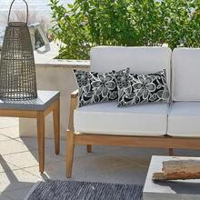 Outdoor/Indoor Throw Pillows, 18x18 Square Pillows With Inserts Bed, Couch, Sofa & Patio Furniture (Set Of 2, Monstera Blue), Decorative Pillows - 蒙特內哥羅 - 查看 6